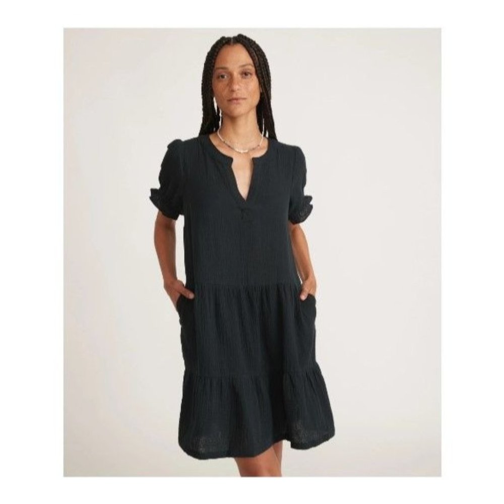 Marine Layer Jamie Mini Dress in Black Size Small